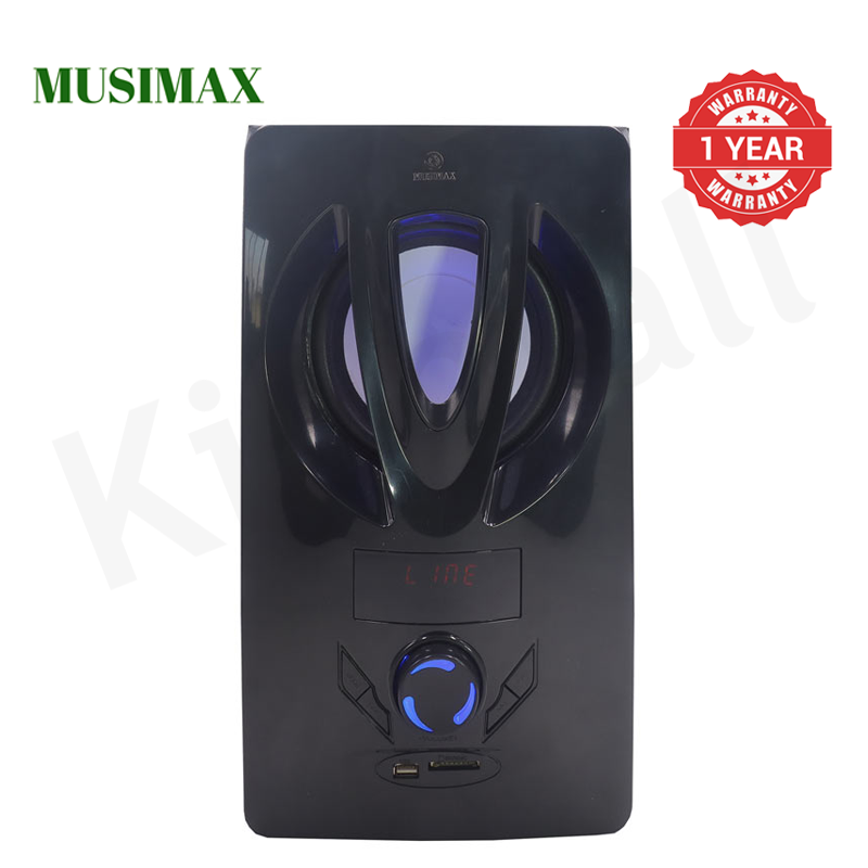 MUSIMAX 3.1CH Multimedia Bluetooth Woofer LM-1107 Home Theater System Speaker Systems Subwoofer USB/SD/FM/DVD Input Home Audio System with Remote Control 3000W