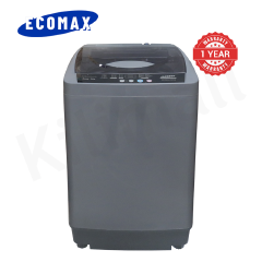 ECOMAX 7KG Fully Automatic Top Load Washing Machine with Multiple Wash Programs Energy Saving With 8 Water Levels  Washer Electronic Control Transparent Lid Q7kg