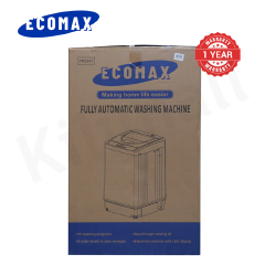 ECOMAX 7KG Fully Automatic Top Load Washing Machine with Multiple Wash Programs Energy Saving With 8 Water Levels  Washer Electronic Control Transparent Lid Q7kg