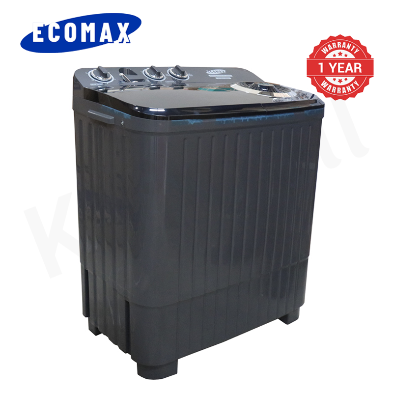 ECOMAX 9KG Twin Tub Washing Machine Air Dry Washer with Transparent Top Lid B9kg