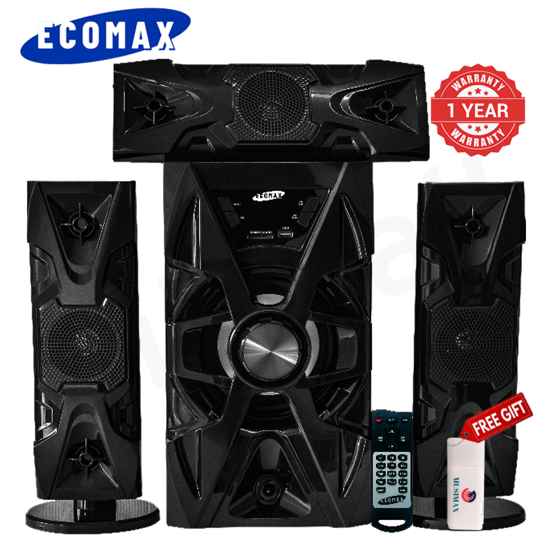 MUSIMAX/ECOMAX 3.1CH X-Base LM-1105 Woofer HI-FI BT Speaker Systems AC/DC Subwoofer Home Audio System 3000W with Remote Control Bluetooth FM USB SD