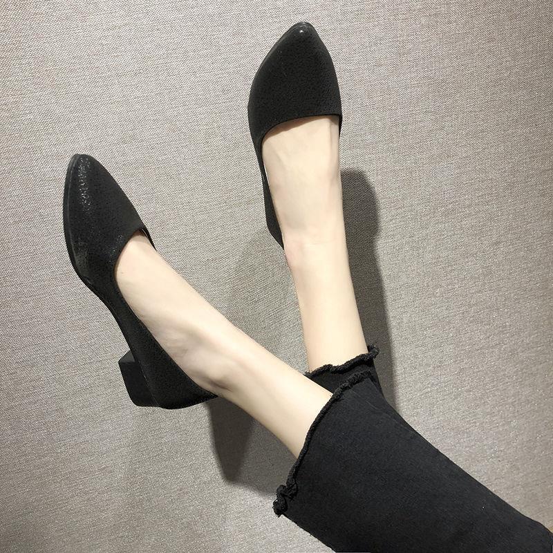 New Arrivals Mvman Women's Loafers Slip on Shoes Chunky Low Block Heels Closed Toe Pumps Shoes Office Shoes Ladies Elegant Wedding Dress Shoes