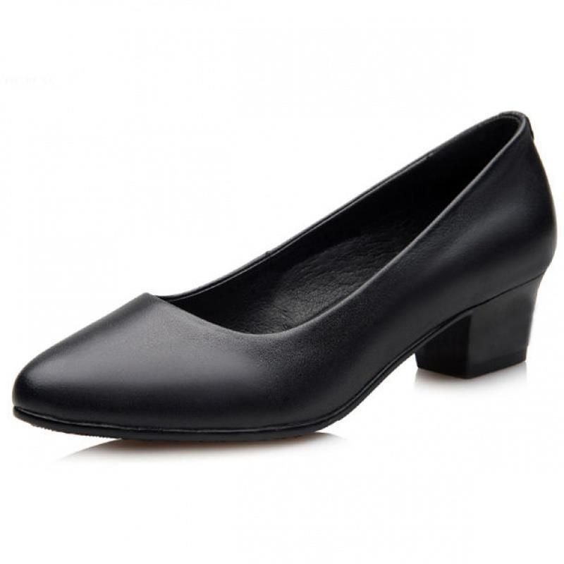 New Arrivals Mvman Women's Loafers Slip on Shoes Chunky Low Block Heels Closed Toe Pumps Shoes Office Shoes Ladies Elegant Wedding Dress Shoes