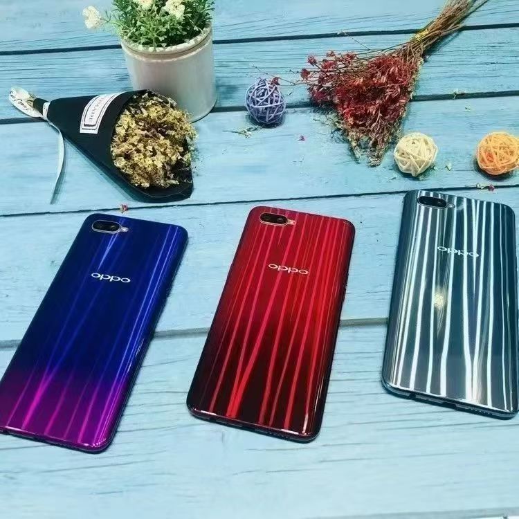 Refurbished OPPO R15 white128G+6G true memory 6.28inch Grade A Quality Arrived in three days Brand like-new original 20MP+16MP 3450mAh 100% capacity Face ID Fingerprint Unlock Smartphones Full Screen