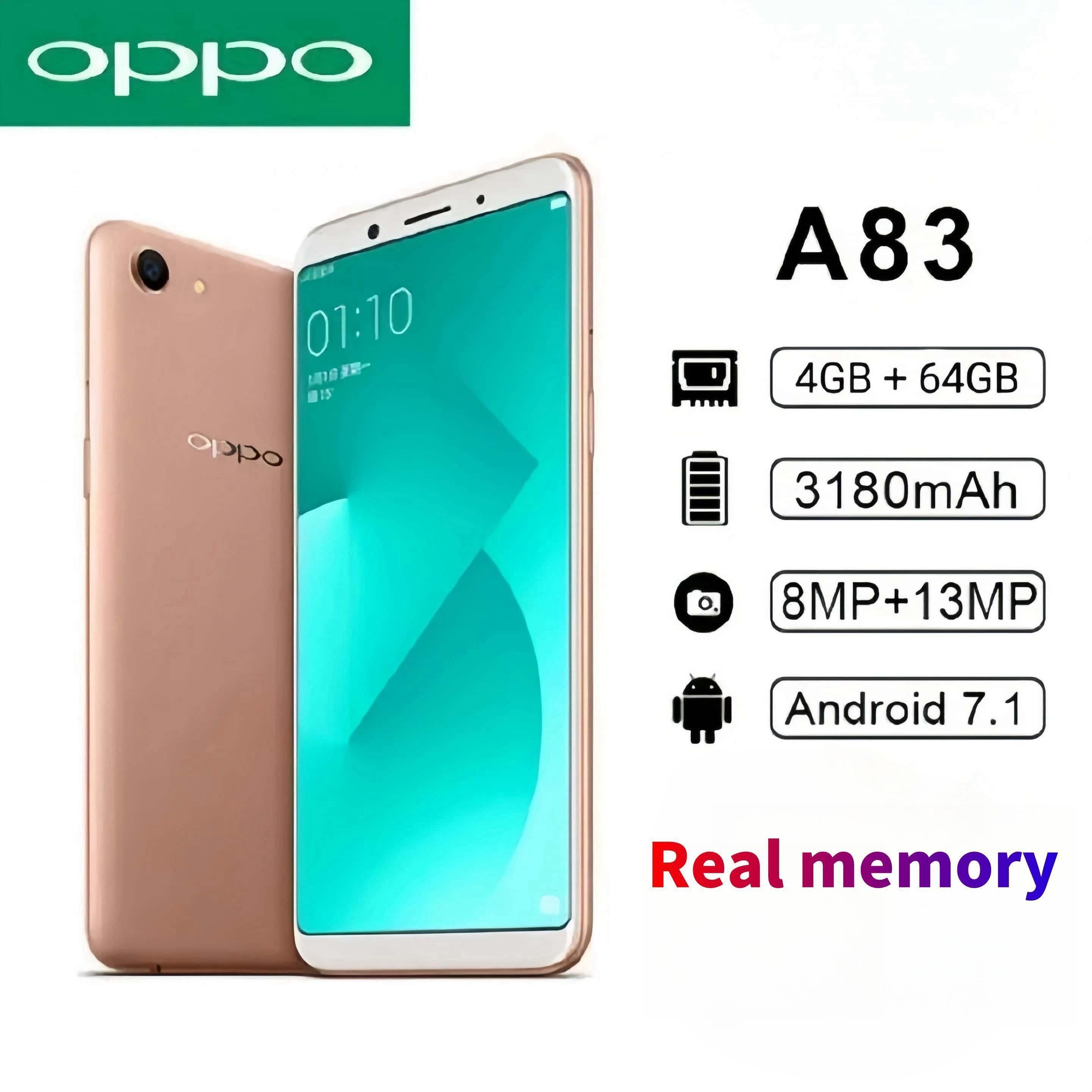Refurbished Oppo A83 Gold Red Blue Black 4G RAM +64GB Real memory Grade A Quality Arrived in three day Original Smart phone Brand new-like 5.7” Full HD Screen  mobile phones  Android  phones