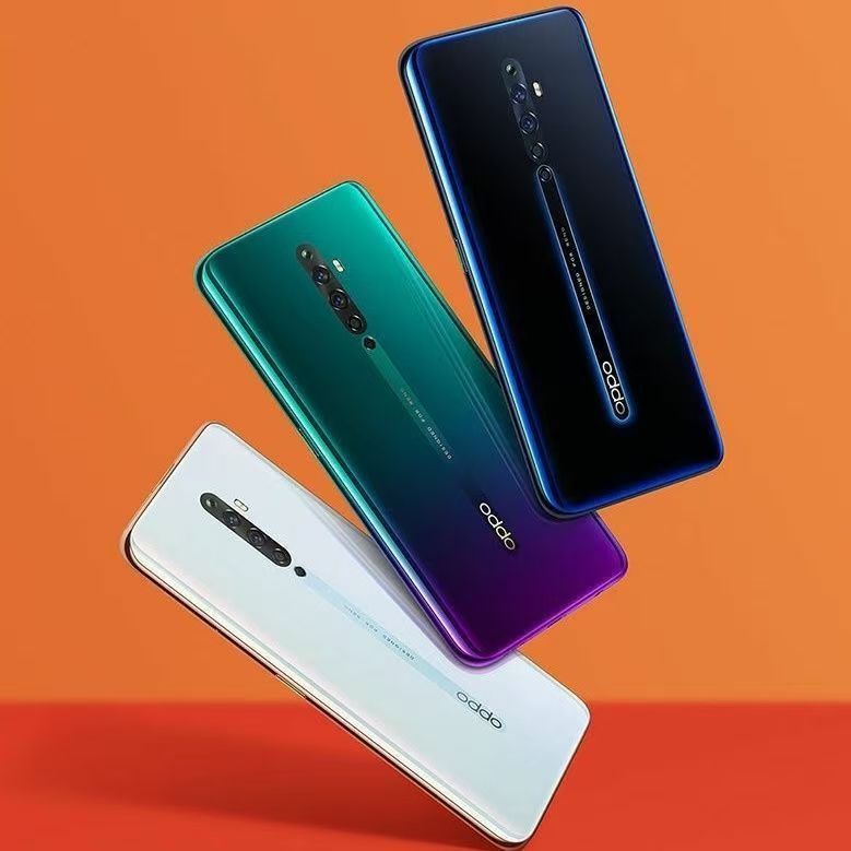 Refurbished OPPO Reno 2Z Real memory 8G+ 128GB Grade A Quality 6.5" Smart Phone without Fingerprint unlock phone Dual SIM 4G  Phone Back Camera 48MP 100% Battery Capacity 4000mAh  Mobile Phones