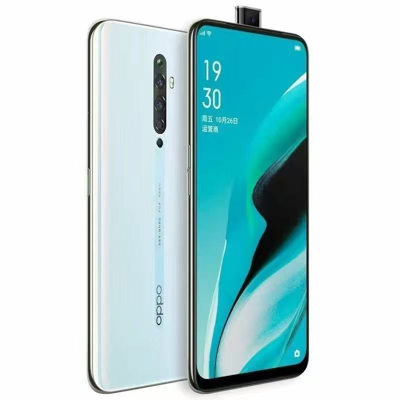 Refurbished OPPO Reno 2Z Real memory 8G+ 128GB Grade A Quality 6.5" Smart Phone without Fingerprint unlock phone Dual SIM 4G  Phone Back Camera 48MP 100% Battery Capacity 4000mAh  Mobile Phones
