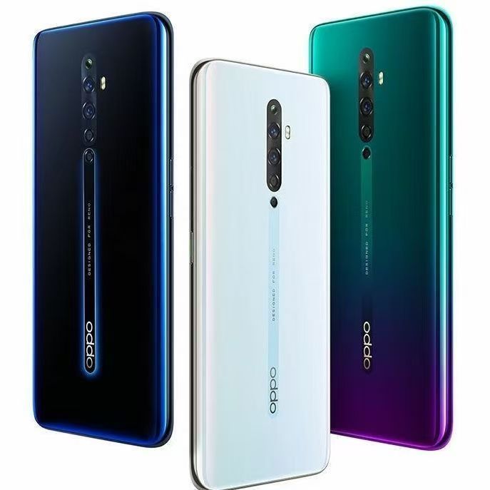 Refurbished OPPO Reno 2Z Real memory 8G+ 128GB Grade A Quality 6.5" Smart Phone without Fingerprint unlock phone Dual SIM 4G  Phone Back Camera 48MP 100% Battery Capacity 4000mAh  Mobile Phones