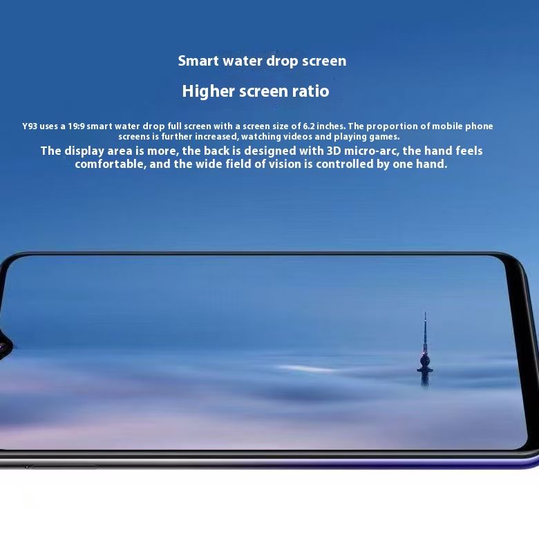 Refurbished VIVO Y93S red blue 6.2 inch 4G+128GB real memory Grade A Quality Arrived in three days Brand like-new 4030mAh 100% capacity battery Dual SIM  Smartphone