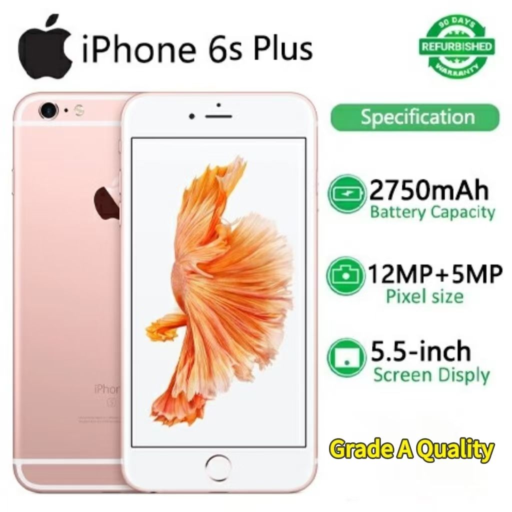 iphone 6s Plus Arrived in 3 days Gold Grade A Quality ios 15 version 32GB + 2GB 5.5-inch 2750mAh Battery 12MP+5MP with Fingerprint Unlocked Smart Phones  A9 chip 2G/3G/4G LTE Network
