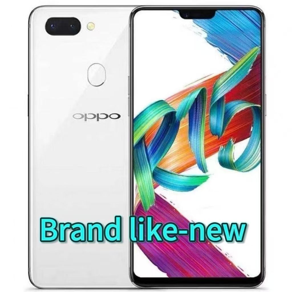 Refurbished OPPO R15 white128G+6G true memory 6.28inch Grade A Quality Arrived in three days Brand like-new original 20MP+16MP 3450mAh 100% capacity Face ID Fingerprint Unlock Smartphones Full Screen