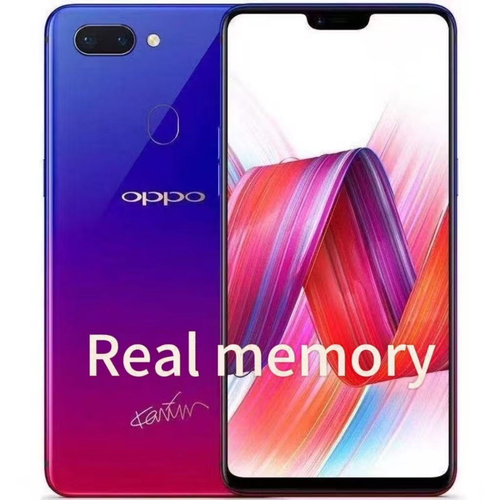 Refurbished OPPO R15 white128G+6G true memory 6.28inch Grade A Quality Arrived in three days Brand like-new original 20MP+16MP 3450mAh 100% capacity Face ID Fingerprint Unlock Smartphones Full Screen