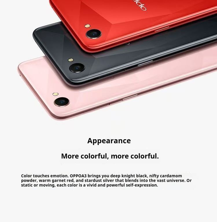 Refurbished Oppo F7/A3 Phones  4GB + 128GB dual sim Multiple colors available 6.2-inch Large Screen Grade A quality Arrived in 3 days  Brand new-like  3400mAh 100% capacity Large Battery Smartphone