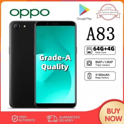 Refurbished Oppo A83 Gold Red Blue Black 4G RAM +64GB Real memory Grade A Quality Arrived in three day Original Smart phone Brand new-like 5.7” Full HD Screen  mobile phones  Android  phones