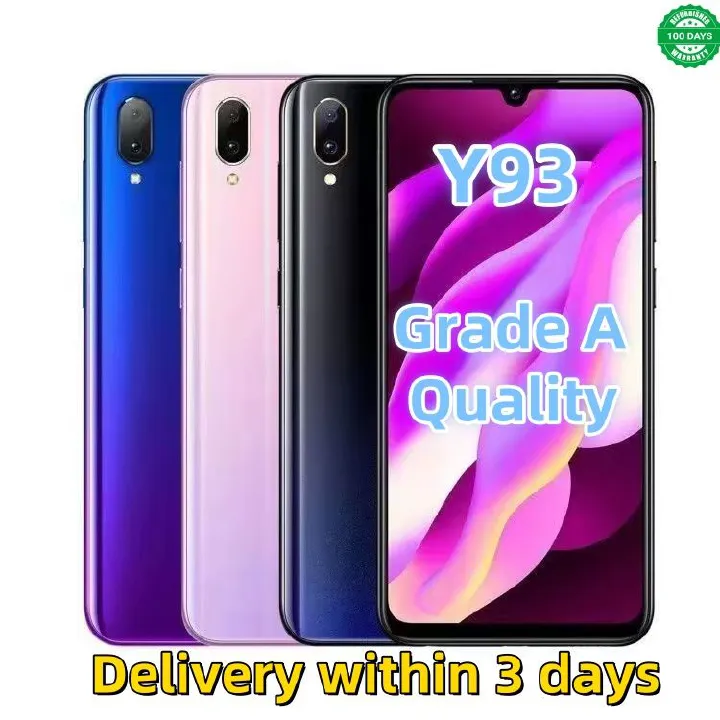 Refurbished VIVO Y93/Y93S red black 6.2 inch 64GB real memory  Grade A Quality Arrived in three days Brand like-new 4030mAh 100% capacity battery Dual SIM Qualcomm Snapdragon 439 Smartphone