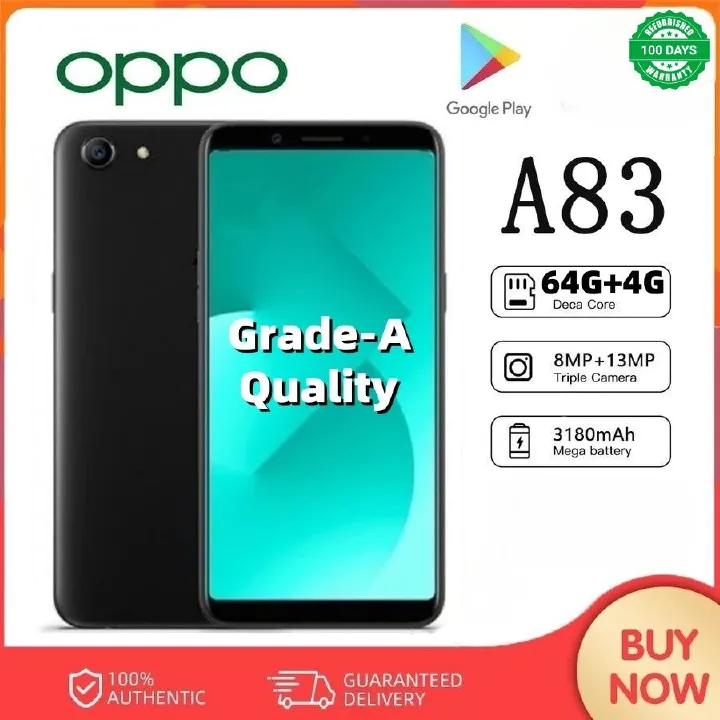 Refurbished Oppo A83 Gold Red Blue Black 4G+64GB Real memory Grade A Quality Arrived in three days Original Smart phone Brand new-like 5.7” Full HD Screen100% battery capacity Android  phones