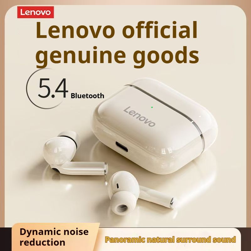Lenovo Bluetooth 5.4 Original True Wireless Bluetooth Earphones In-ear Intelligent Noise Reduction Music Game  Sports Earbuds  Low Latency Long Battery Life Suitable for Apple Android Smartphones