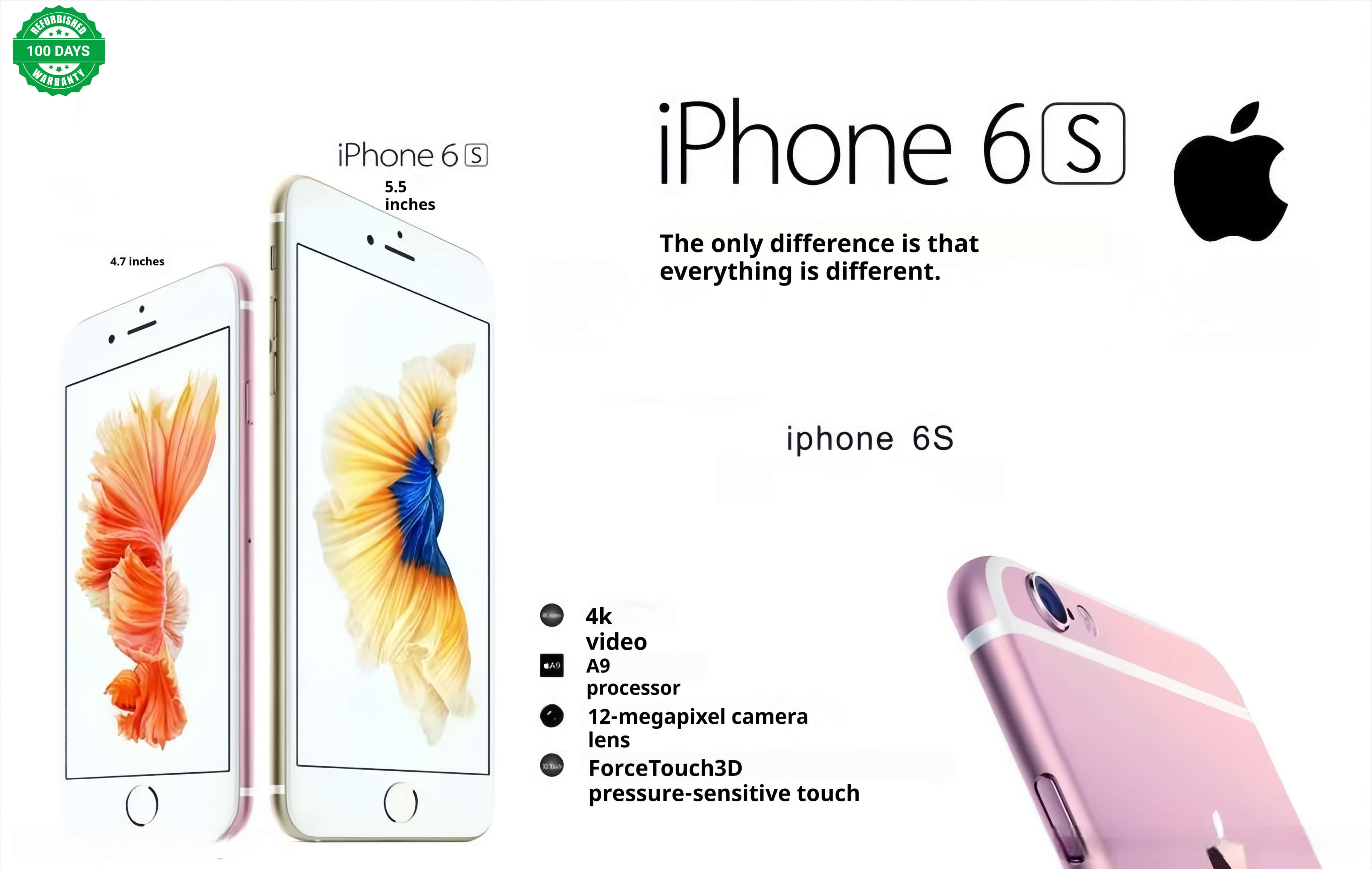 iphone 6s 64GB Memory Arrived in 3 days Original non-refurbished mobile phone ios 15 version 4.7-inch 2750mAh Battery 12MP+5MP with Fingerprint Unlocked Smart Phones