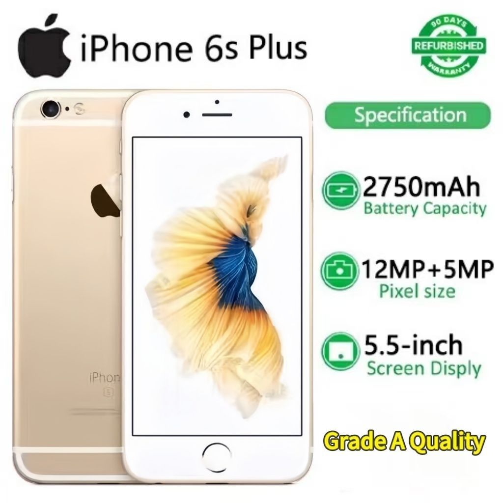 iphone 6s Plus Arrived in 3 days Gold Grade A Quality ios 15 version 32GB + 2GB 5.5-inch 2750mAh Battery 12MP+5MP with Fingerprint Unlocked Smart Phones  A9 chip 2G/3G/4G LTE Network