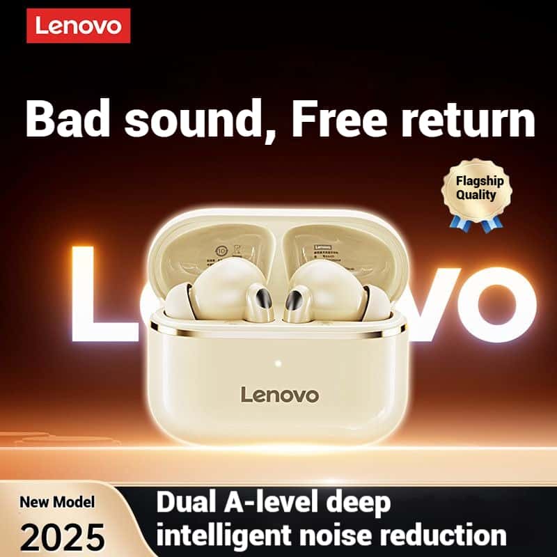 Lenovo Bluetooth 5.4 Original True Wireless Bluetooth Earphones In-ear Intelligent Noise Reduction Music Game  Sports Earbuds  Low Latency Long Battery Life Suitable for Apple Android Smartphones