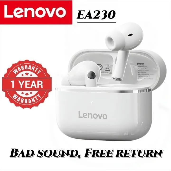 Lenovo EA230 bluetooth 5.4 Original earphones in-ear Intelligent noise reduction HIFI sound quality Music game sports earbuds Low latency Long battery Life Suitable for Apple Android Smartphones
