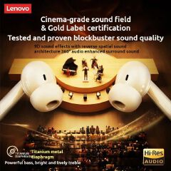 Lenovo EA230 bluetooth 5.4 Original earphones in-ear Intelligent noise reduction HIFI sound quality Music game sports earbuds Low latency Long battery Life Headset Suitable for iOS and Android