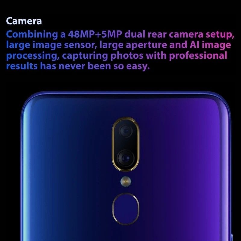 Refurbished phones oppo A9/F11 real memory 6GB+128GB Grade A quality smart phone 6.53 inch display screen  18MP+16MP 4020mAh New battery dual card Fingerprint unlock and Face recognition