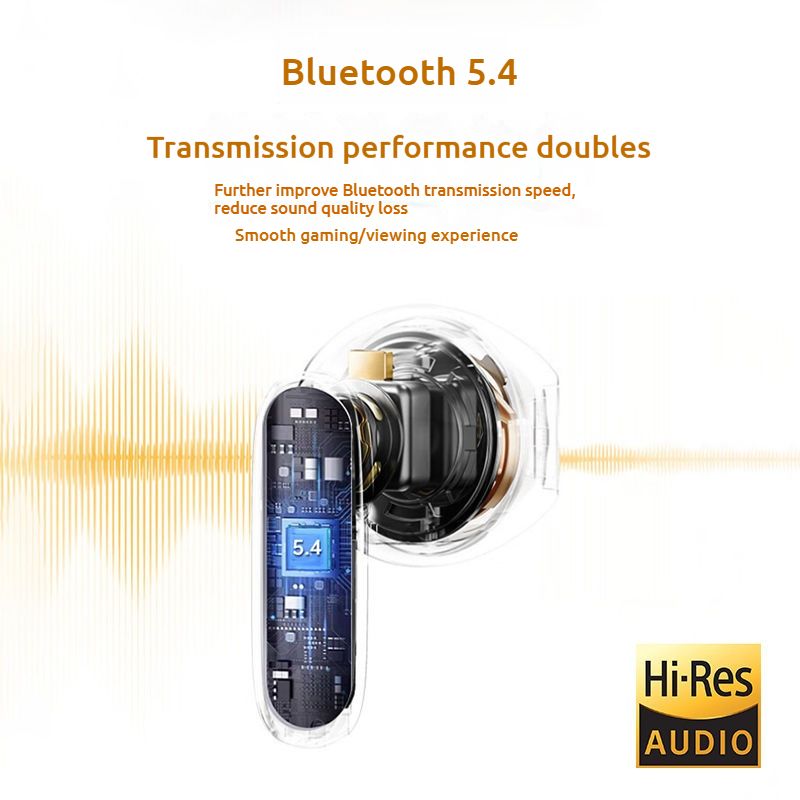 Lenovo Bluetooth 5.4 earbuds Exquisite Compact Intelligent call environment noise reduction Semi-in-ear design Berlin sound quality Music sports and gaming earphone Long battery life 13mm speaker