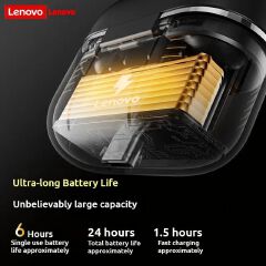 Lenovo EA230 bluetooth 5.4 Original earphones in-ear Intelligent noise reduction HIFI sound quality Music game sports earbuds Low latency Long battery Life Headset Suitable for iOS and Android