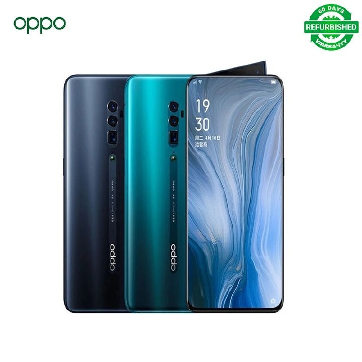 Refurbished OPPO Reno Grade-A Quality Smartphone 6+256G Grade A Quality with Face Unlock with Fingerprint 6.4 inch, Support 2G/3G/4G Network Dual SIM 3765mAh New Battery  48M+16M Camera Android 10