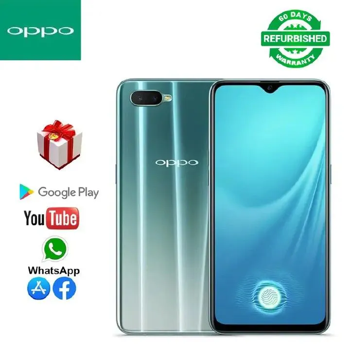 Refurbished OPPO R15X Qualcomm CPU gaming phone 128G+6G true memory 6.4inch Full Screen Grade A Quality 20MP+16MP 3600mAh 100% capacity Face ID Face Unlock Smartphones Full Screen