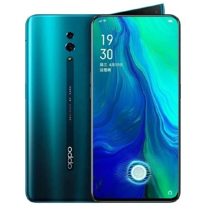 Refurbished OPPO Reno Grade-A Quality Smartphone 6+256G Grade A Quality with Face Unlock with Fingerprint 6.4 inch, Support 2G/3G/4G Network Dual SIM 3765mAh New Battery  48M+16M Camera Android 10