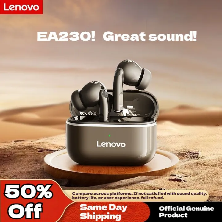 Lenovo EA230 bluetooth 5.4 Original earphones in-ear Intelligent noise reduction HIFI sound quality Music game sports earbuds Low latency Long battery Life Suitable for Apple Android Smartphones