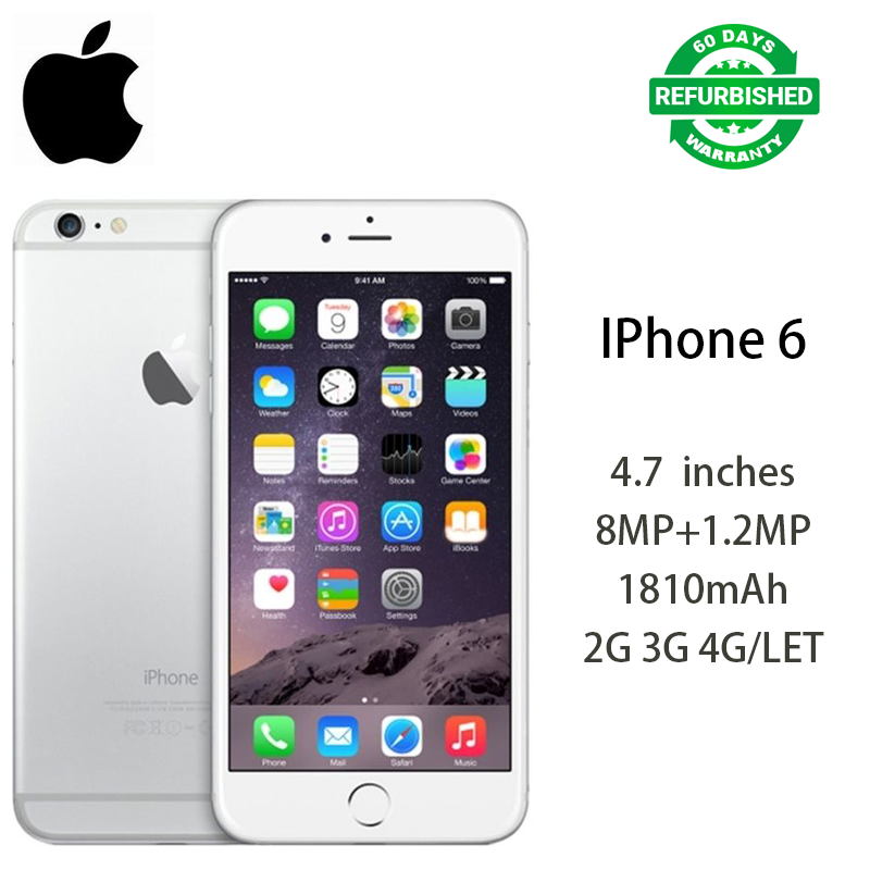 Refurbished Apple iphone 6 16/64/128G+1G Smartphone No Fingerprint  4.7 Inch+4G net iphone6