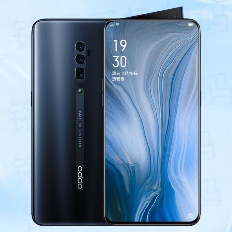 Refurbished Phone OPPO Reno 10x Zoom Edition Snapdragon 855 Processor 256GB/128GB 6.6 Inch 4065MA and 48MP+16MP+5MP 2G/3G/4G/LTE Dual SIM Smartphone (No Fingerprint)