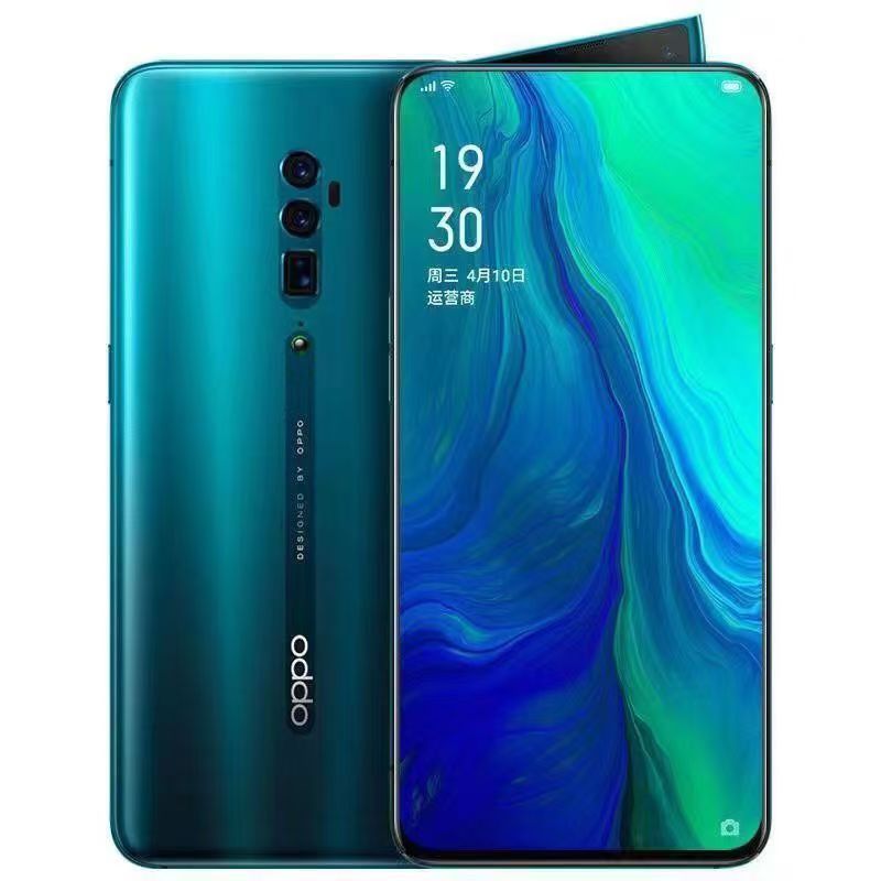 Refurbished Phone OPPO Reno 10x Zoom Edition Snapdragon 855 Processor 256GB/128GB 6.6 Inch 4065MA and 48MP+16MP+5MP 2G/3G/4G/LTE Dual SIM Smartphone (No Fingerprint)