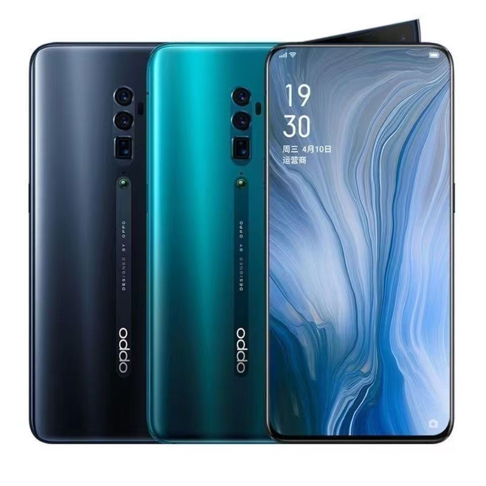 Refurbished Phone OPPO Reno 10x Zoom Edition Snapdragon 855 Processor 256GB/128GB 6.6 Inch 4065MA and 48MP+16MP+5MP 2G/3G/4G/LTE Dual SIM Smartphone (No Fingerprint)