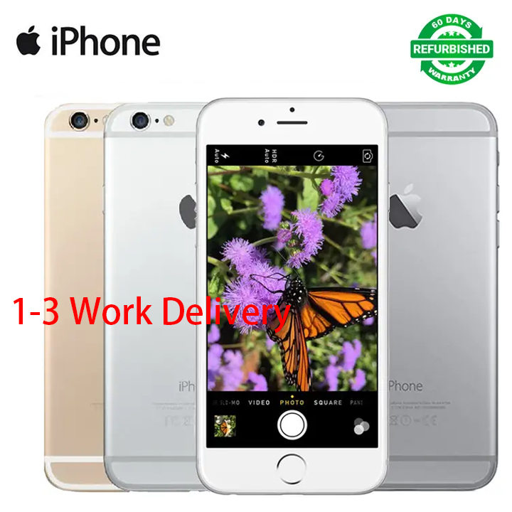 Refurbished iPhone 6 plus 64g / 16g fingerprint free smartphone single standard card 5.5 inches it uses a 2.5D curved edge screen 8 megapixel camera