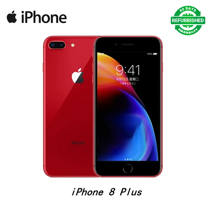 refurbished phone iphone 8 plus 64GB+3GB 12MP+7MP 5.5 inch with fingerprint iphone 8plus unlocked