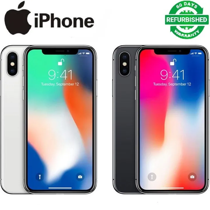 Refurbished iPhone X 256GB/64GB + 3GB/ 12MP+7MP 5.8 inch Smartphone   A11 Bionic processor 2G/3G/4G/LTE single standard SIM iPhone first generation full screen