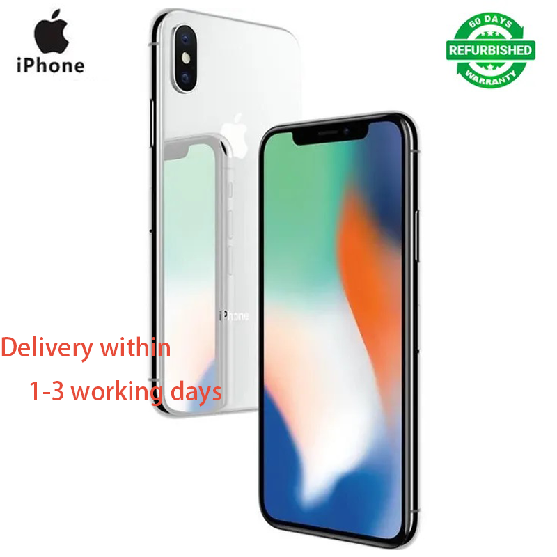 Refurbished iPhone X 256GB/64GB + 3GB/ 12MP+7MP 5.8 inch Smartphone   A11 Bionic processor 2G/3G/4G/LTE single standard SIM iPhone first generation full screen