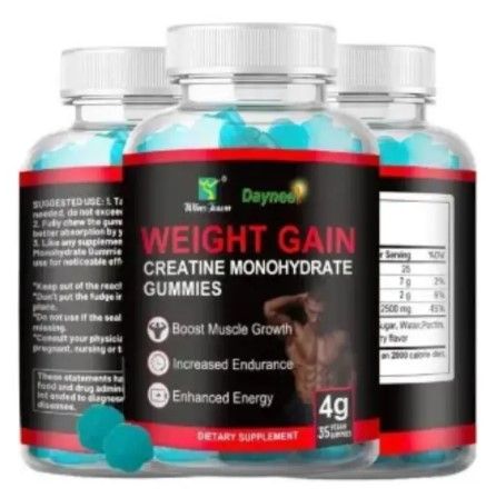 Daynee Weight Gain Gummies with Creatine Monohydrate - Muscle Growth, Endurance & Energy Boost
