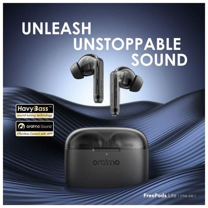 Oraimo FreePods Lite ENC 40-hour Playtime Heavybass True Wireless Earbuds
