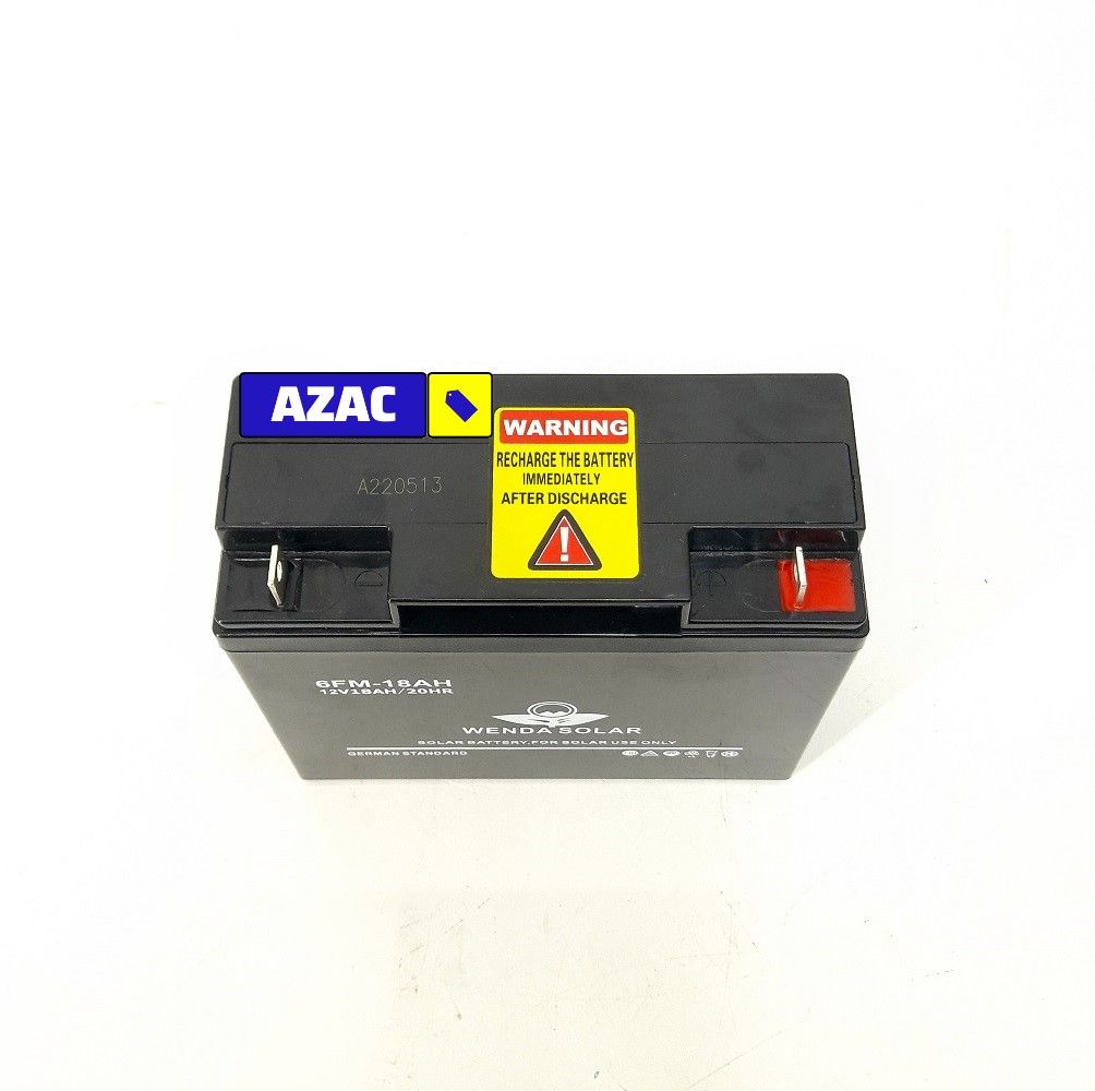 Wenda Solar 12V 18AH Maintenance Free Deep Cycle Solar Battery