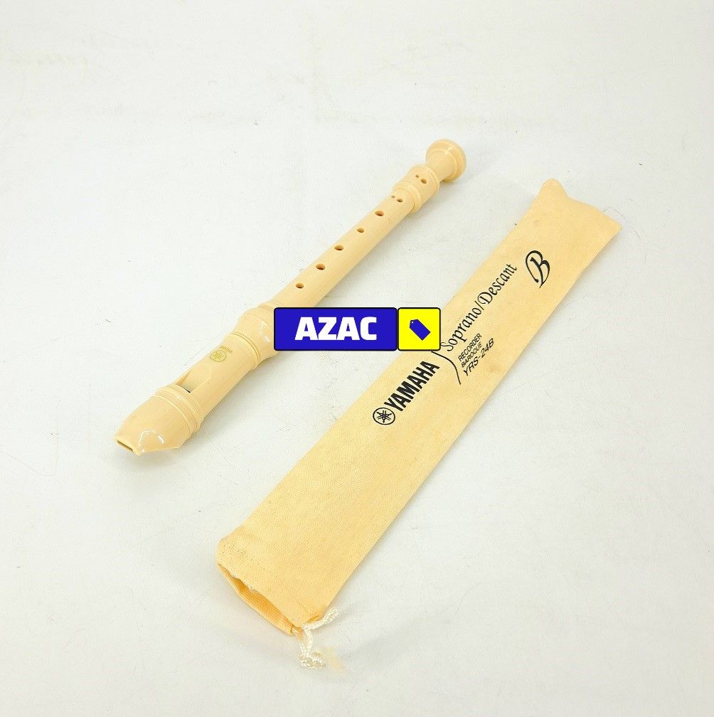 Yamaha YRS 24B Soprano Descant Recorder Baroque, White