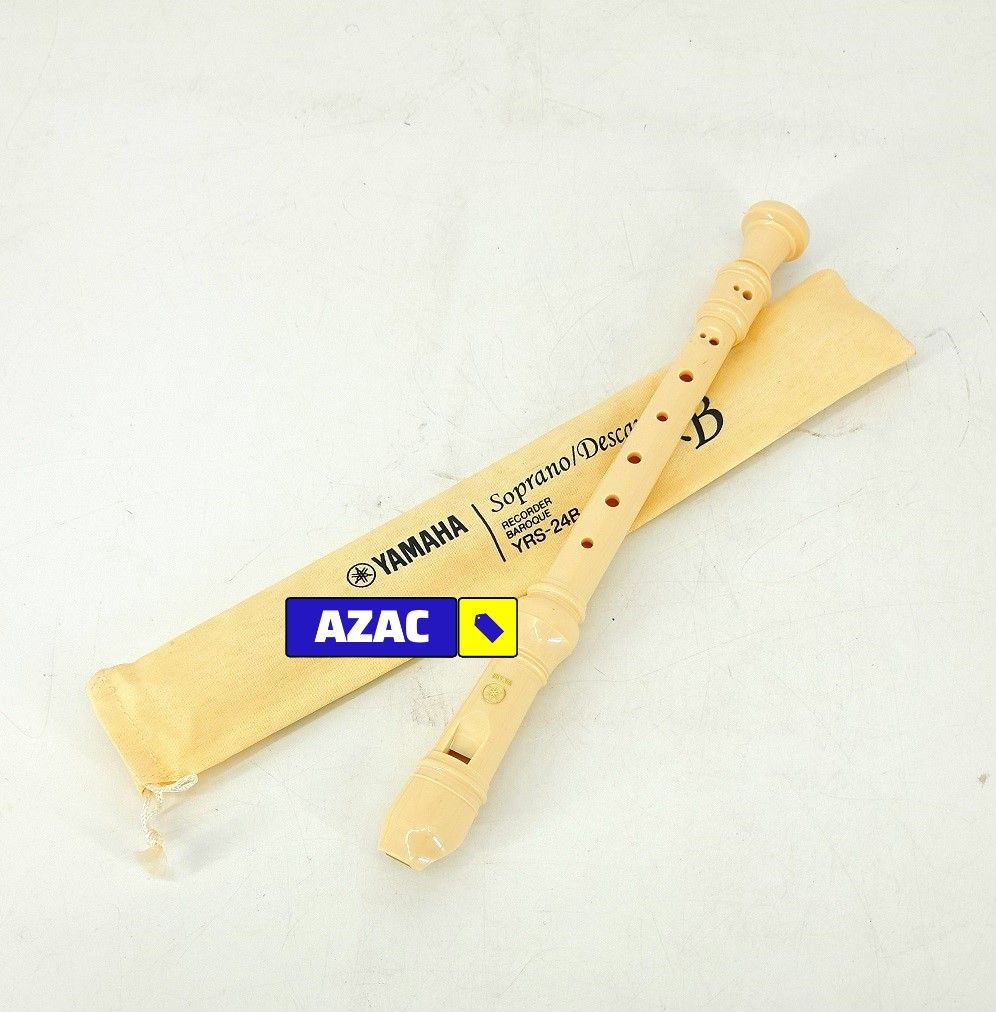 Yamaha YRS 24B Soprano Descant Recorder Baroque, White