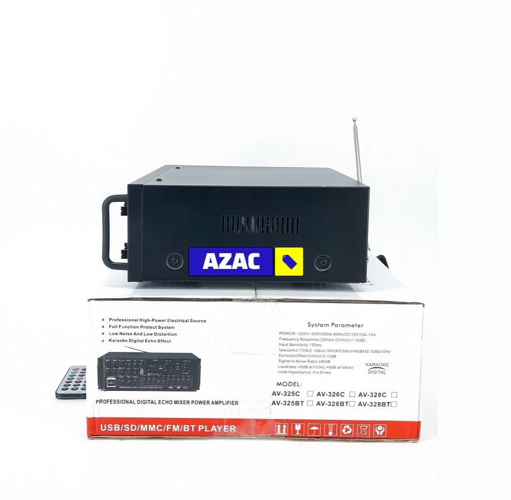 AV G12 Four Mic Input BlueTooth Stereo Audio Amplifier