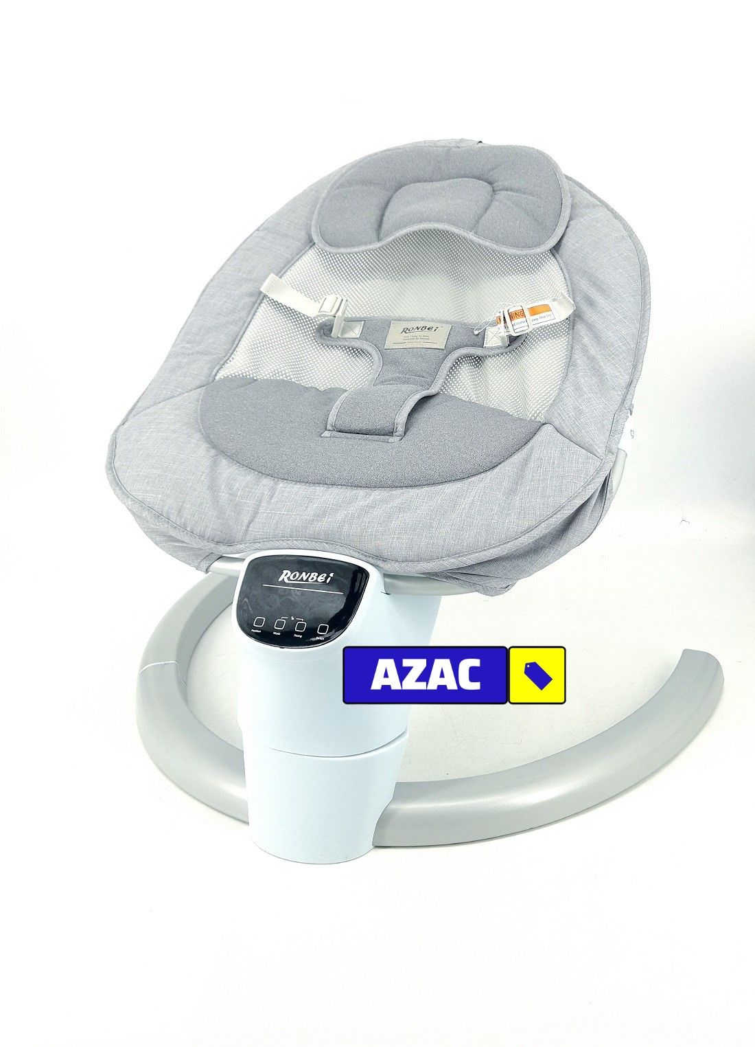 BY055 Auto Baby Swing Natural Sway Electric Baby Rocker with Lullabies, Remote, Touch Panel, Net