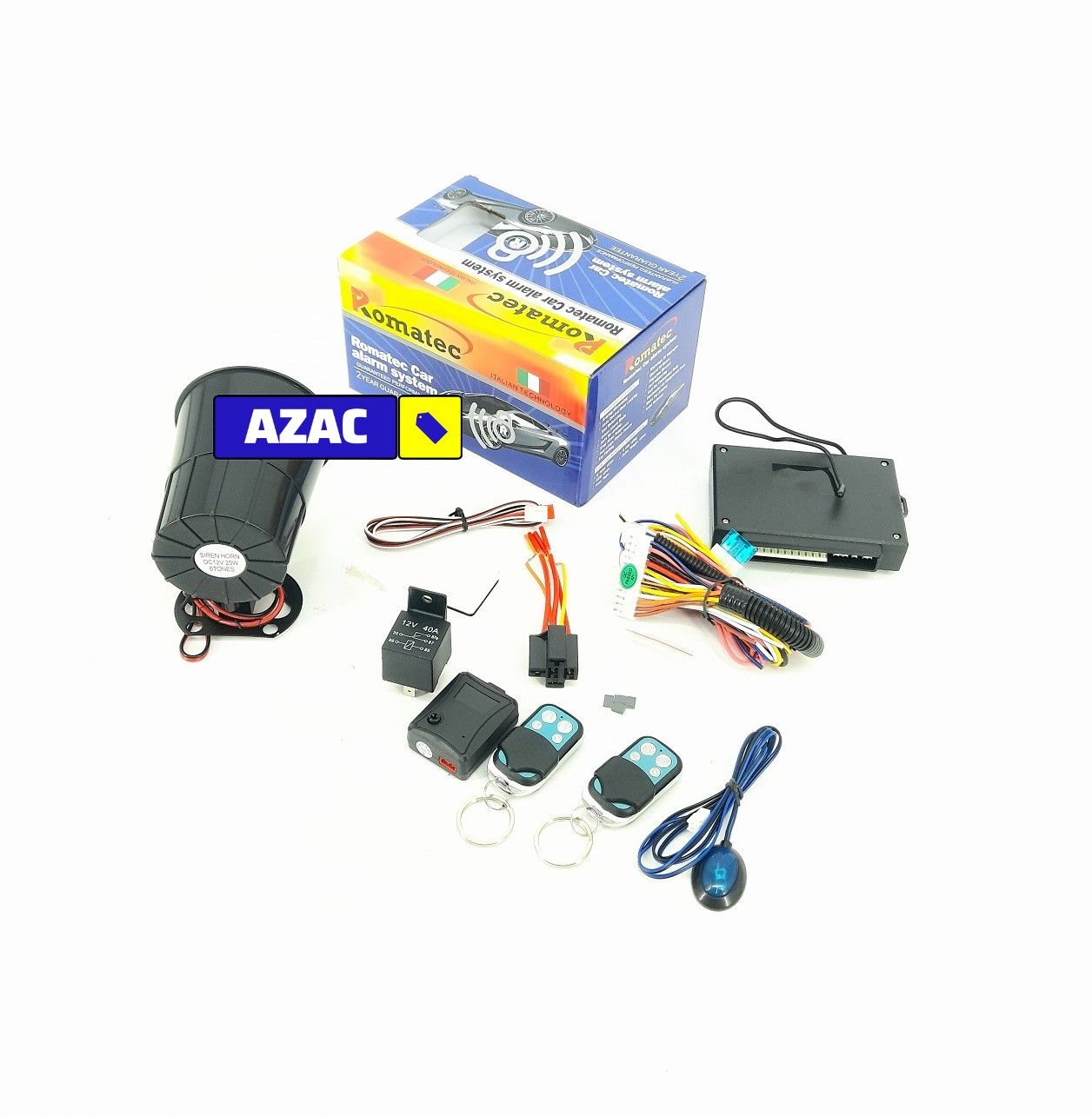 Best Quality Anti Theft Car Universal Alarm System with 2 Remotes