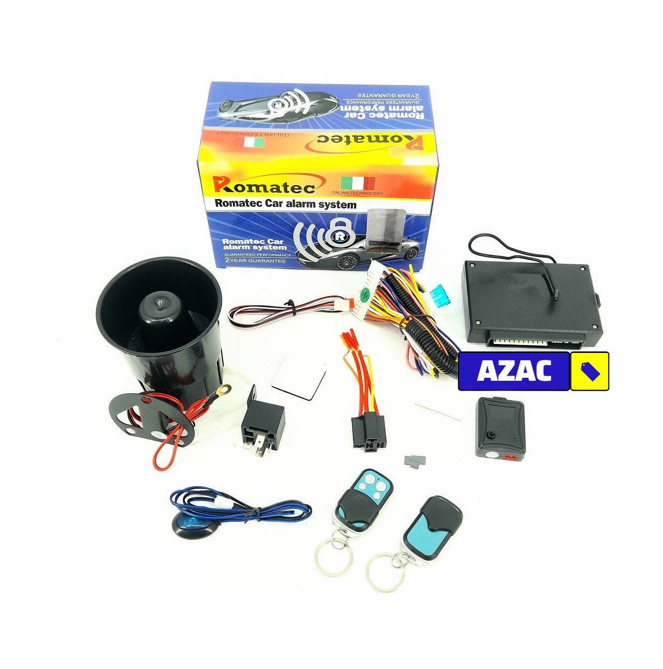 Best Quality Anti Theft Car Universal Alarm System with 2 Remotes